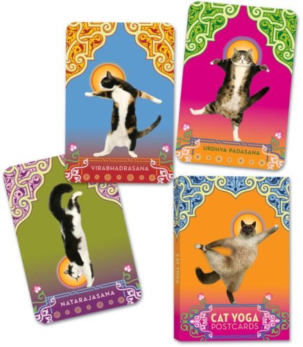 Cat Yoga Postcards (32 Postcards) by Rick Tillotson image