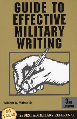Guide to Effective Military Writing by William A. Mcintosh image