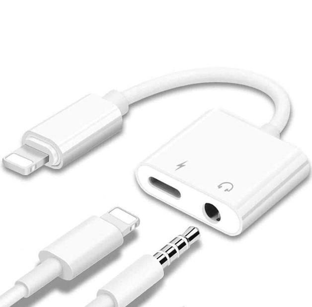 Lightning Headphone - Audio Adapter (White) | at Mighty Ape NZ