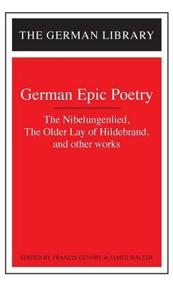 German Epic Poetry by Francis G Gentry image
