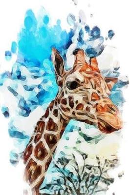 Notebook - Giraffe Abstract Painting by Happy Vibes Journal Co image