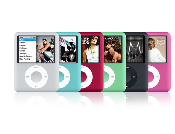 Apple - iPod nano 8GB - 3rd Gen - Blue image