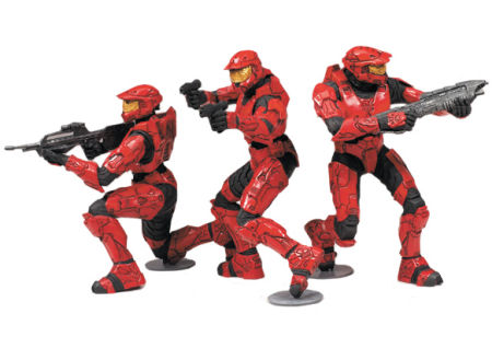 Halo Heroic Collection Action Figures Red Team (pack of 3) image