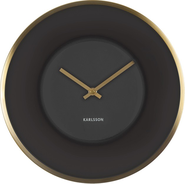 Karlsson Wall Clock Illusion (Black/Gold) at Mighty Ape NZ