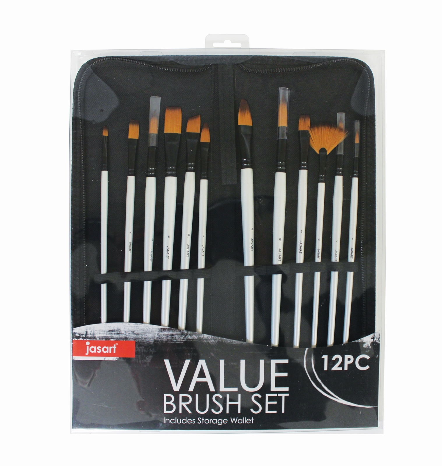 Jasart Long Handle Brush Wallet Set (12pc) image