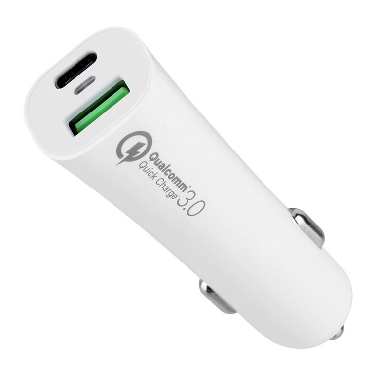 Momax 45W Fast Charging Car Charger - White image