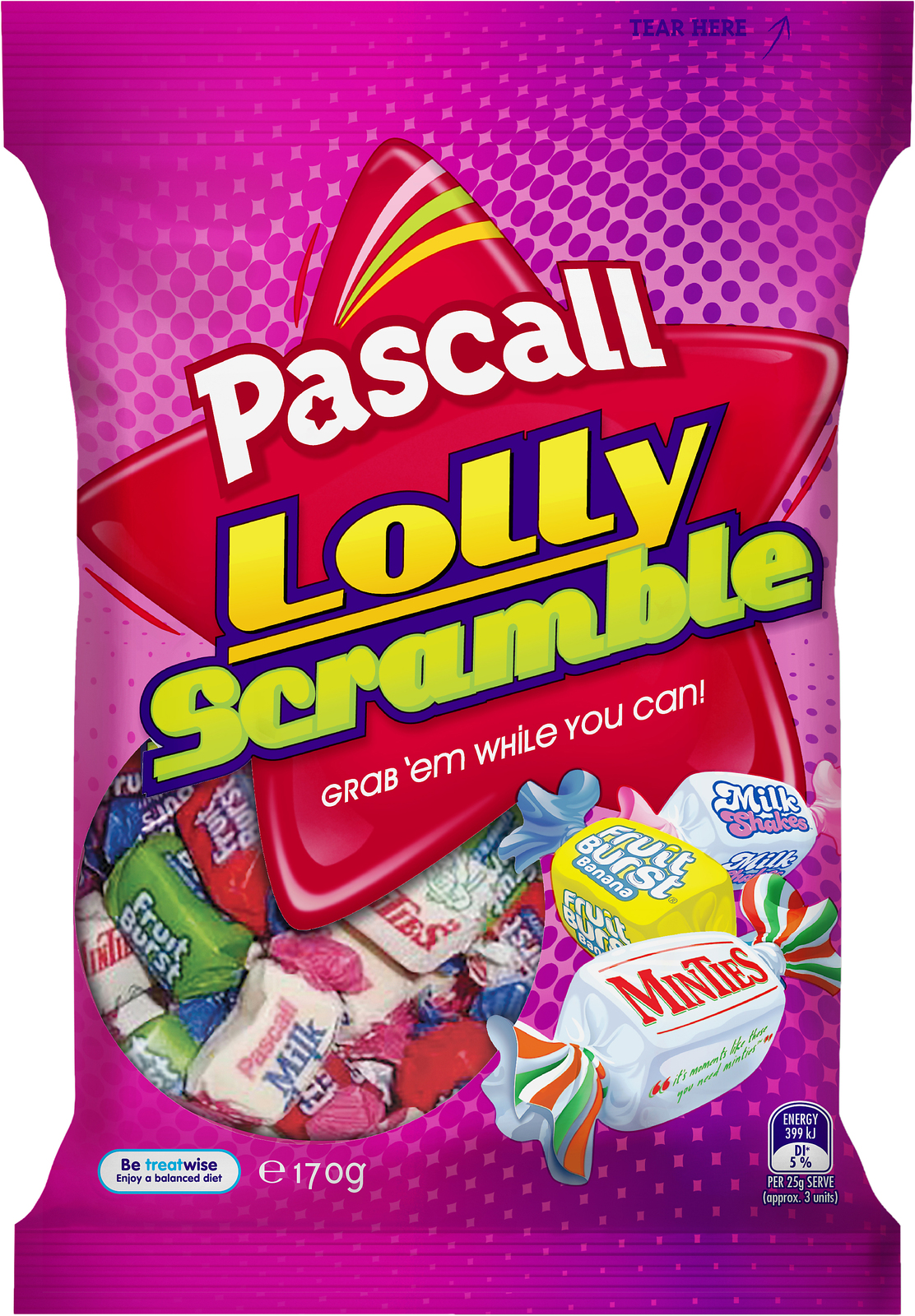 Pascall Lolly Scramble 170g At Mighty Ape NZ