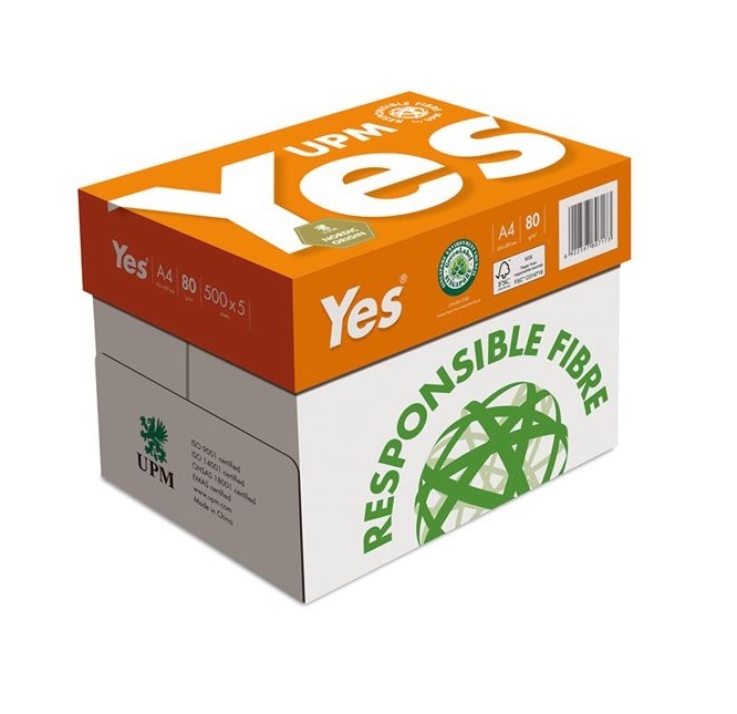 YES A4 80GSM White Photocopy Paper - Box (5 Reams) image