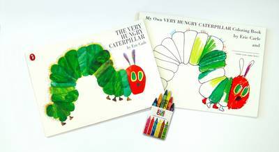 The Very Hungry Caterpillar Gift Pack (Book + Colouring Book + Crayons) by Eric Carle image