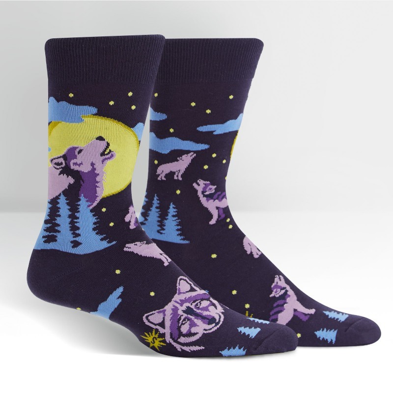 Sock It to Me: Mens Crew - 6 Wolf Moon image