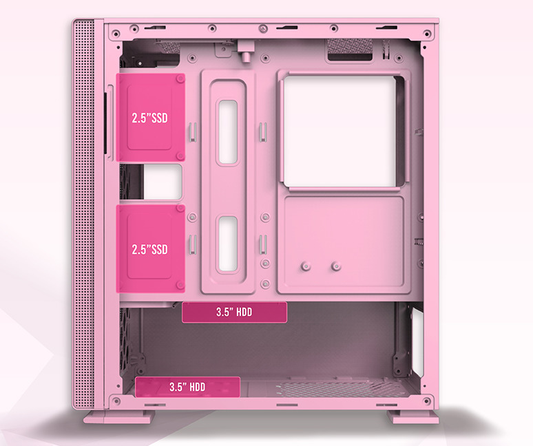 Xigmatek NYC Queen Tempered Glass Mini Tower Case image