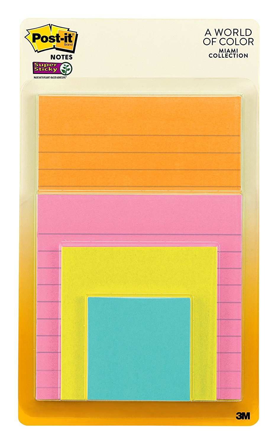 Post-it: Super Sticky Note Pads - Miami Collection (4 Pack) image