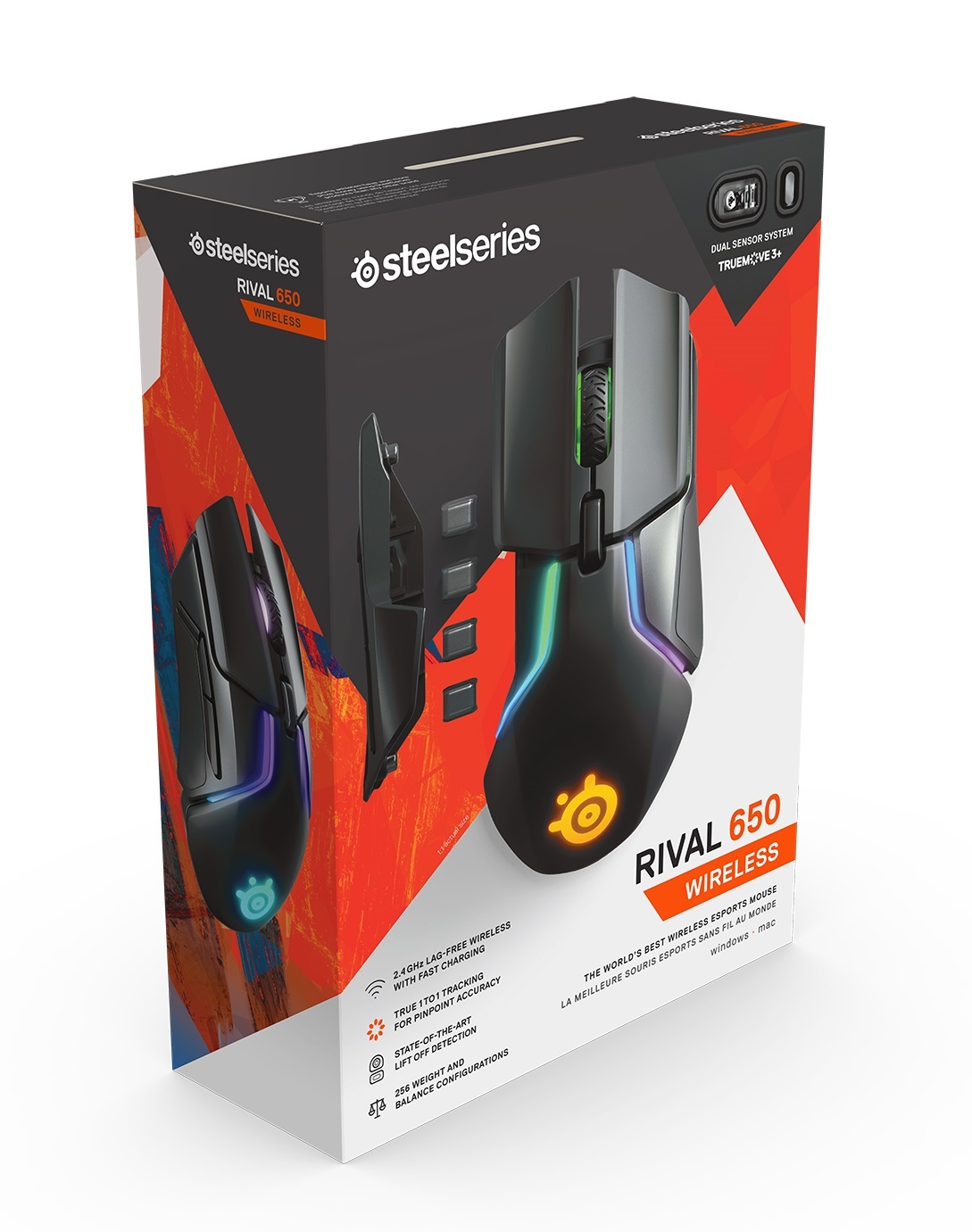 Steelseries Rival 650 Wireless Gaming Mouse for PC image