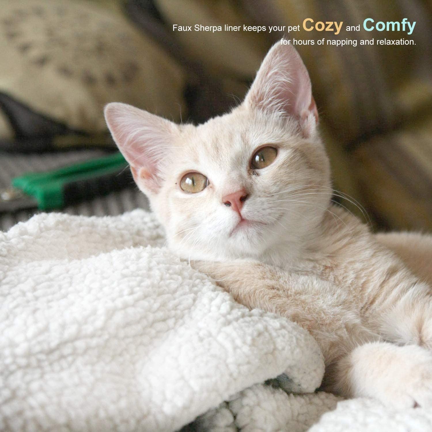 Self Heating Cat Pad/Self-Warming Cat Dog Bed image