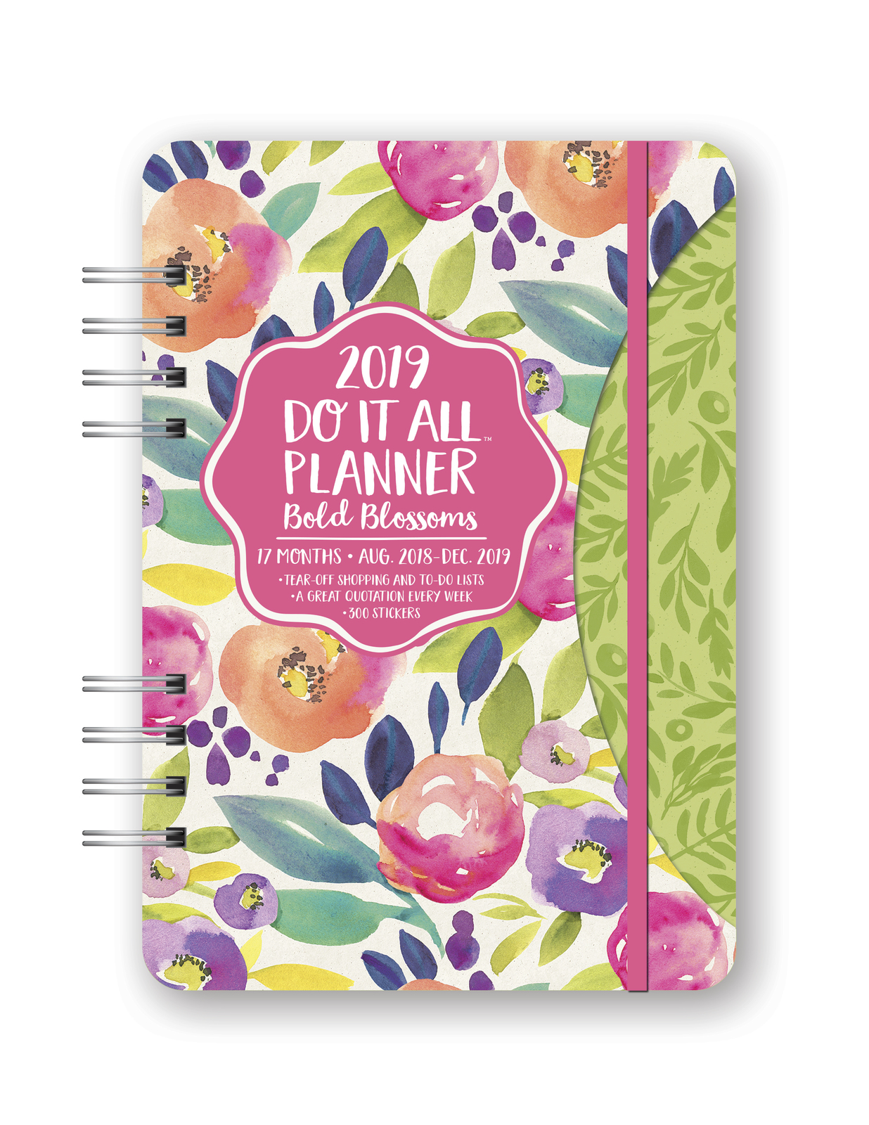 Do It All: Blossoms 17 Month 2019 A5 Diary