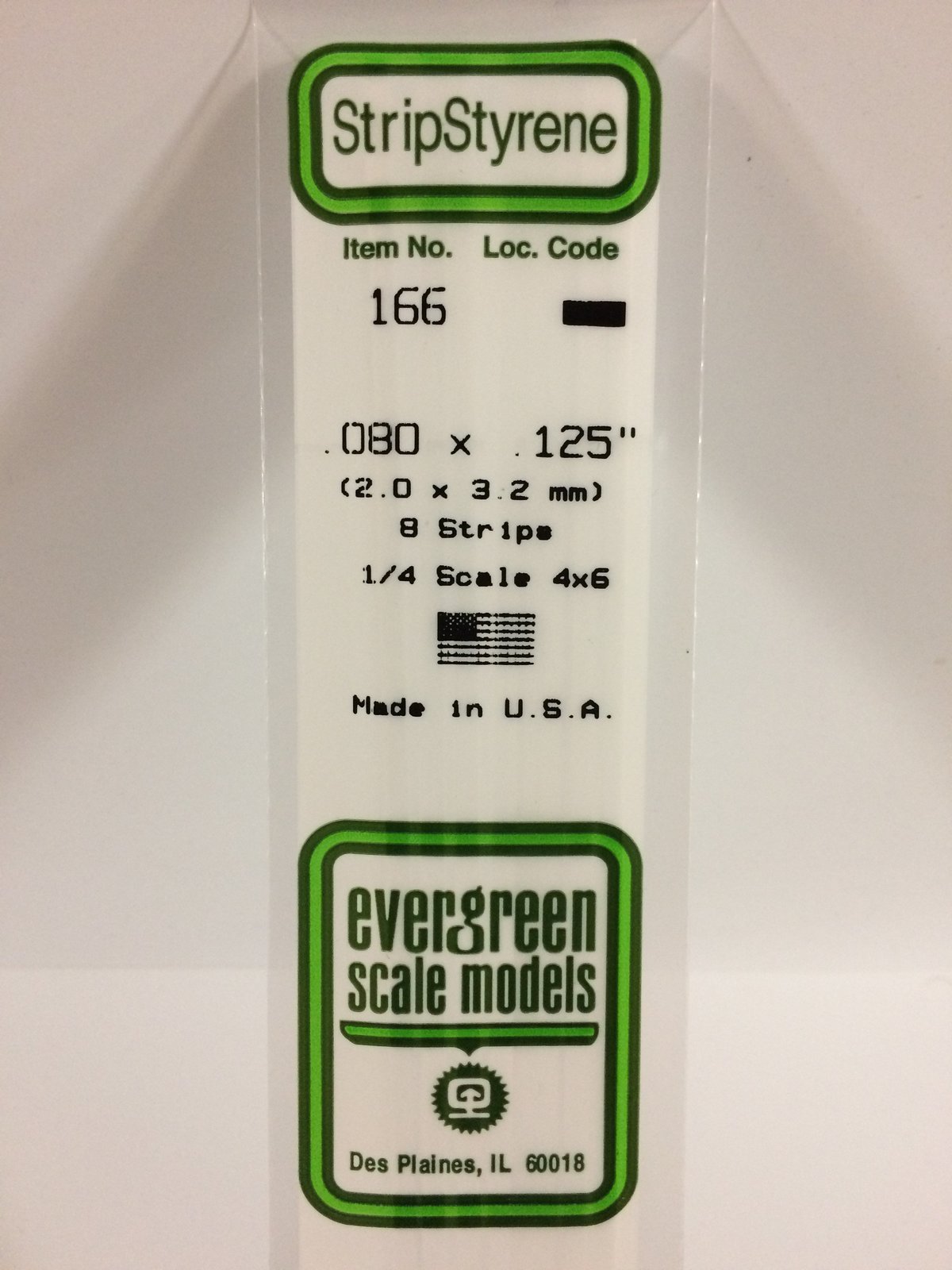 Evergreen Styrene Stripstyrene White 2X3.2 mm (8) at Mighty Ape NZ