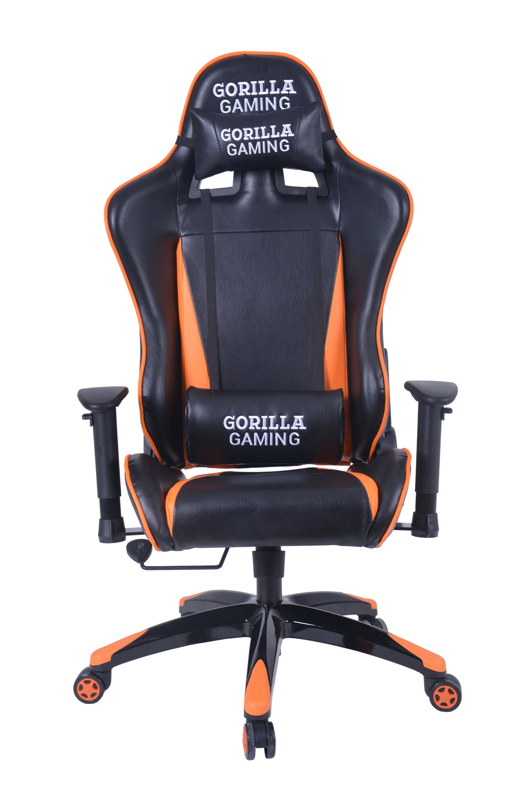 Gorilla Gaming Commander Chair - Orange & Black for image