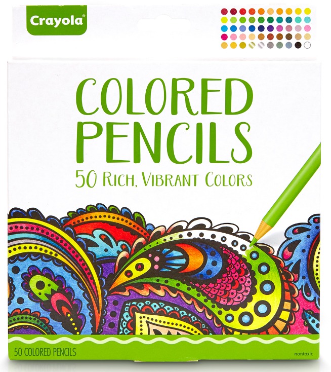 Crayola Colour Escapes: Colouring Pencils - 50 Pack