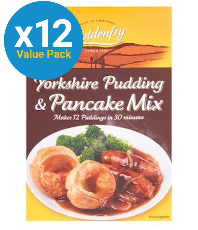 Goldenfry Yorkshire Pudding & Pancake Mix 12 Pack at Mighty Ape NZ