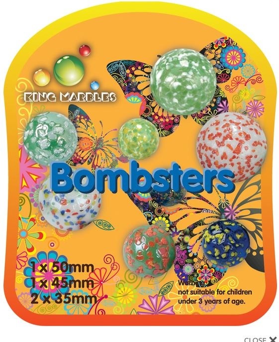 King Marbles - Bombsters (Set of 4)