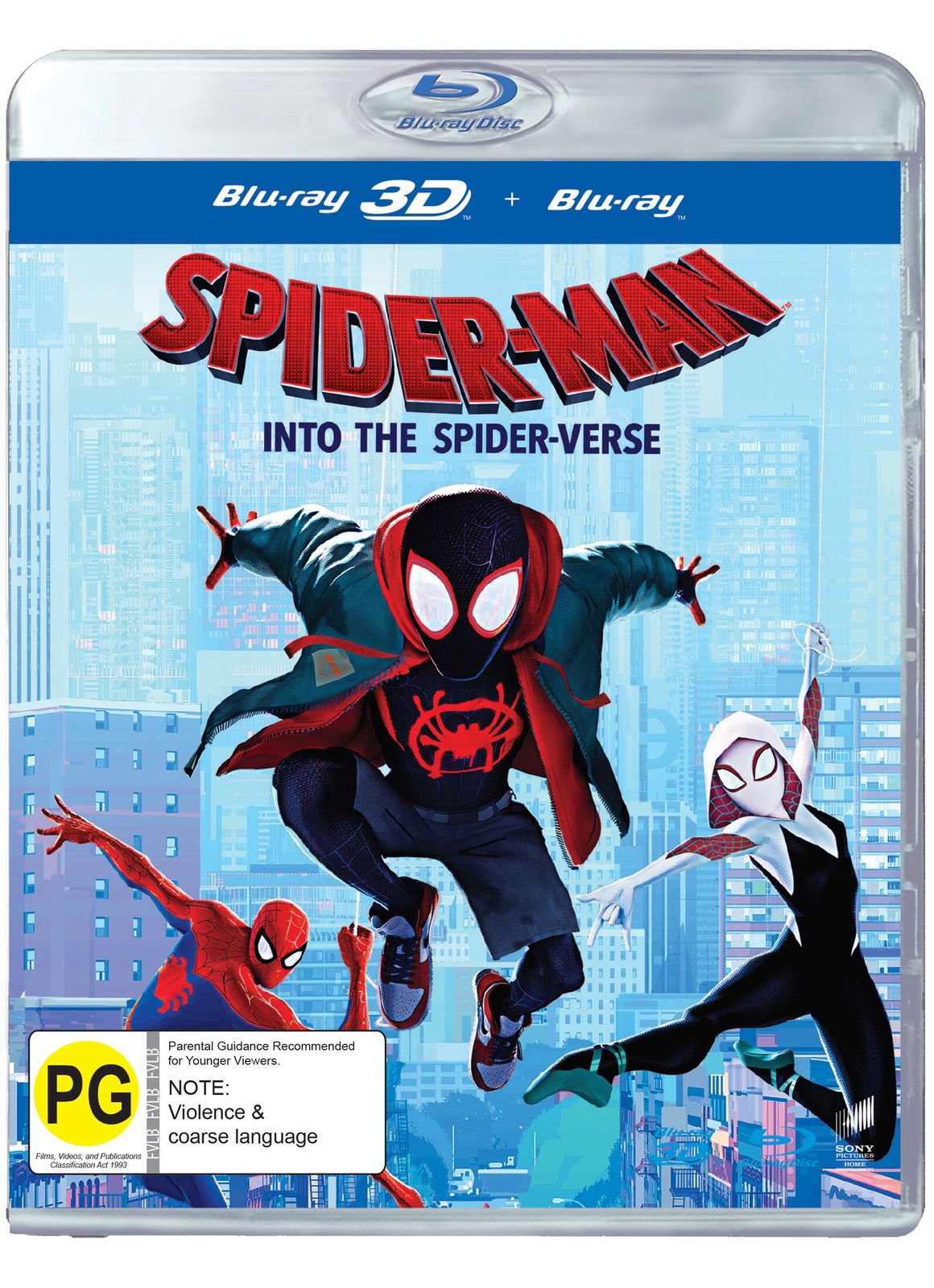 Spider-Man: Into the Spider-Verse on Blu-ray, 3D Blu-ray image