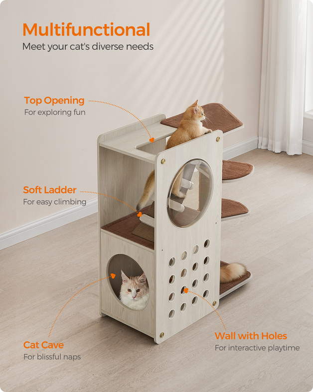 Buy Feandrea Clickat Cat Tree at Mighty Ape NZ