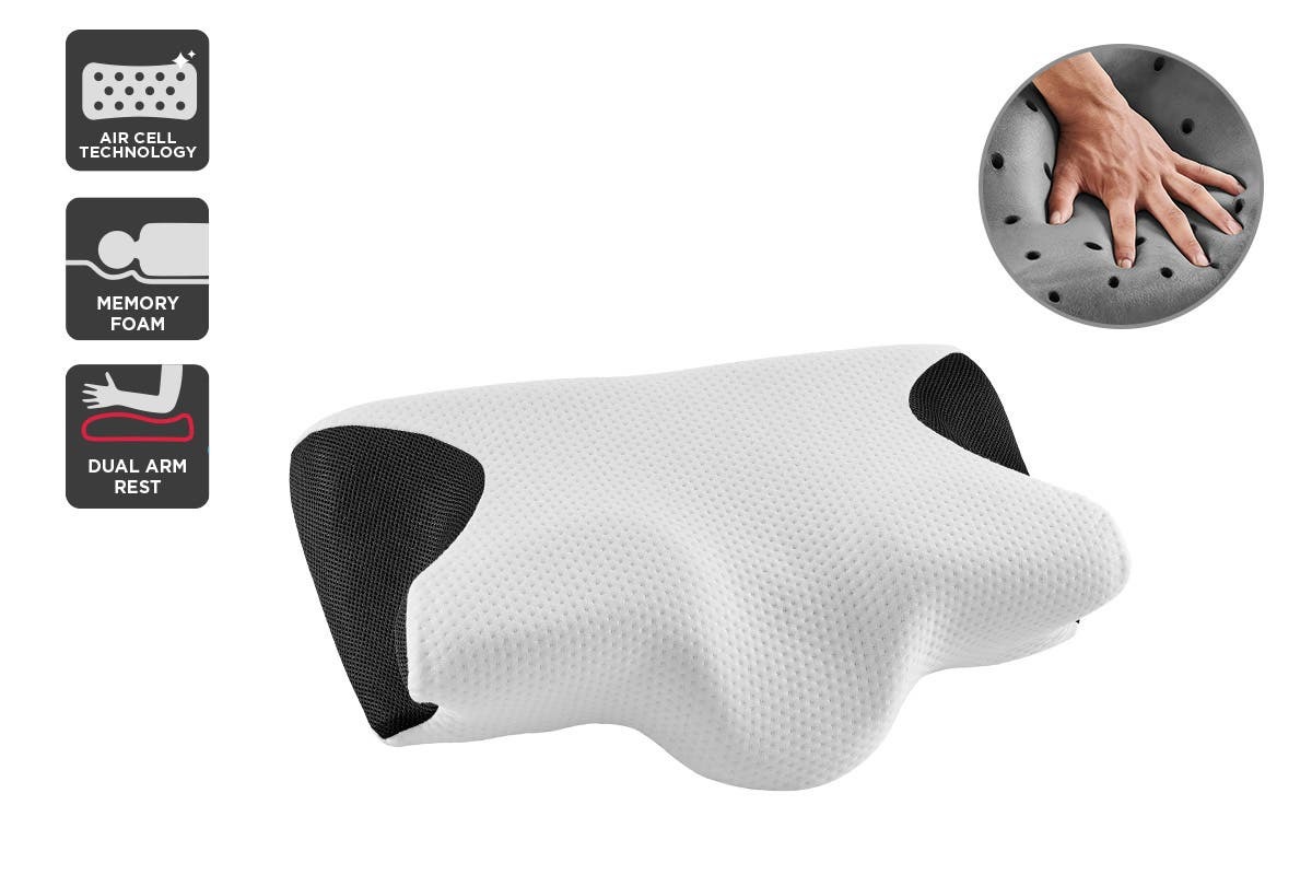 Ovela Ergonomic Cervical Neck Pillow for Snore Relief at Mighty Ape