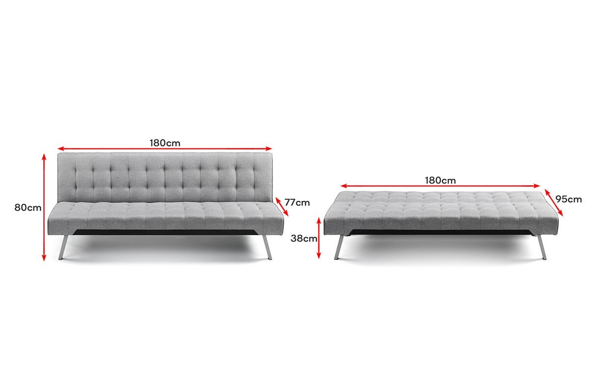 Buy ShangriLa Convertible Corby Sofa Bed (Grey) at Mighty Ape NZ