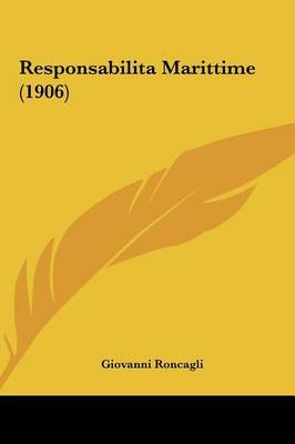 Responsabilita Marittime (1906) by Giovanni Roncagli image