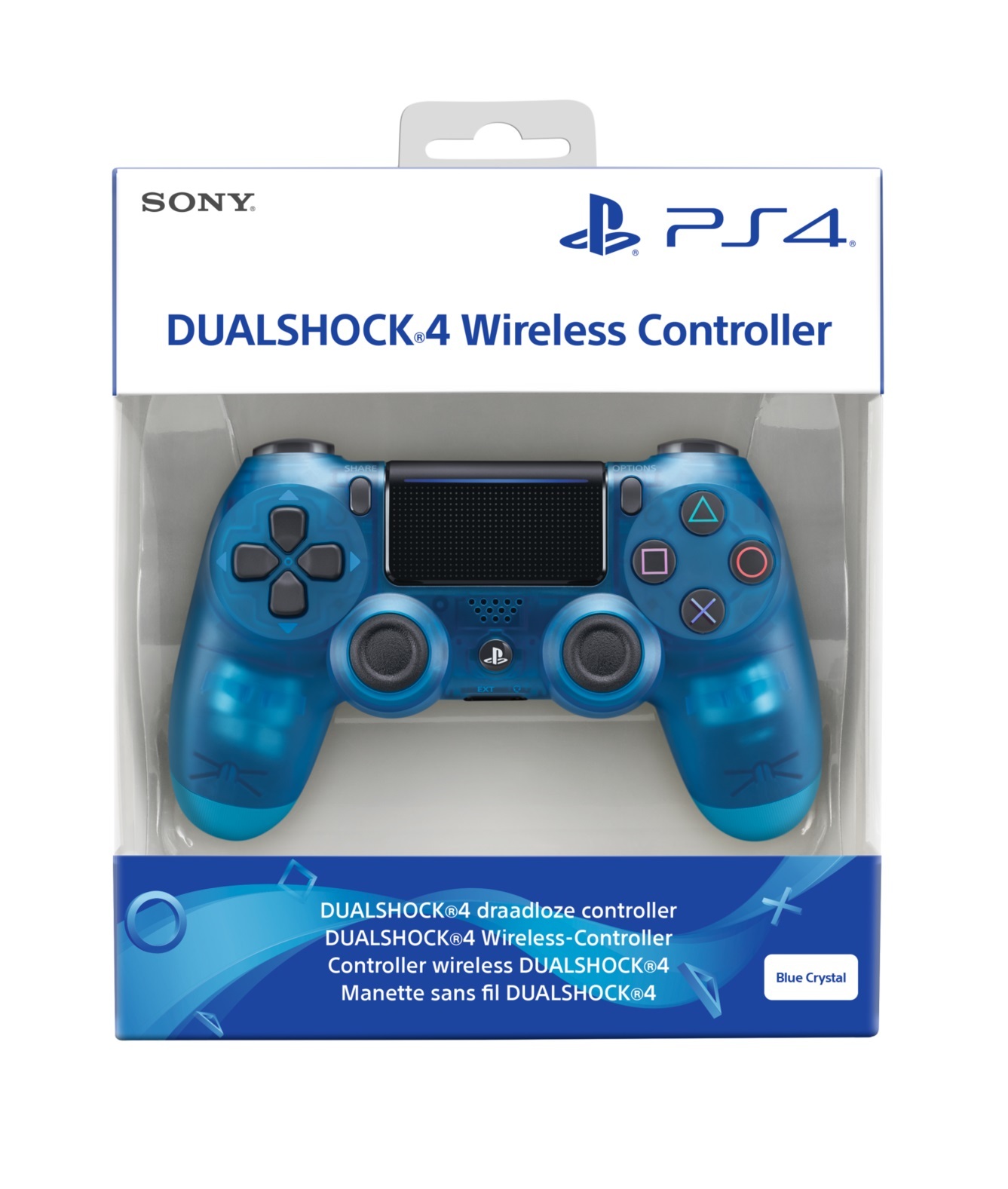 PlayStation 4 Dual Shock 4 v2 Wireless Controller - Blue Crystal for PS4 image