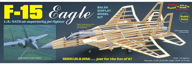 F-15 Eagle 1:40 Balsa Model Kit