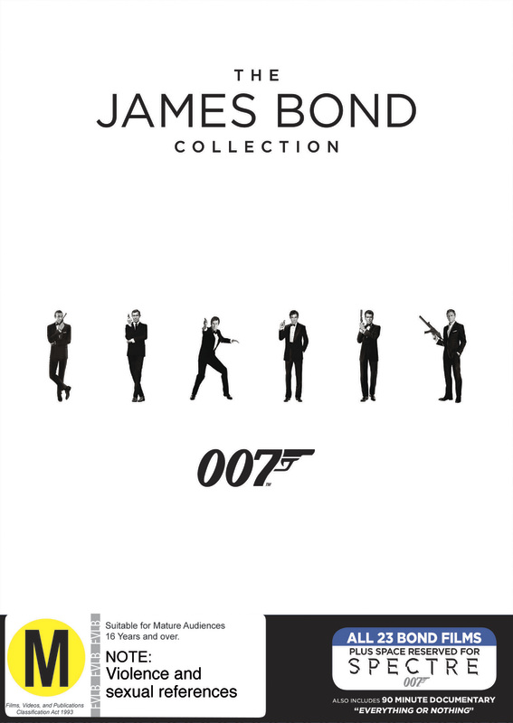 Bond 50: The Complete 23 James Bond Film Collection Box Set on DVD