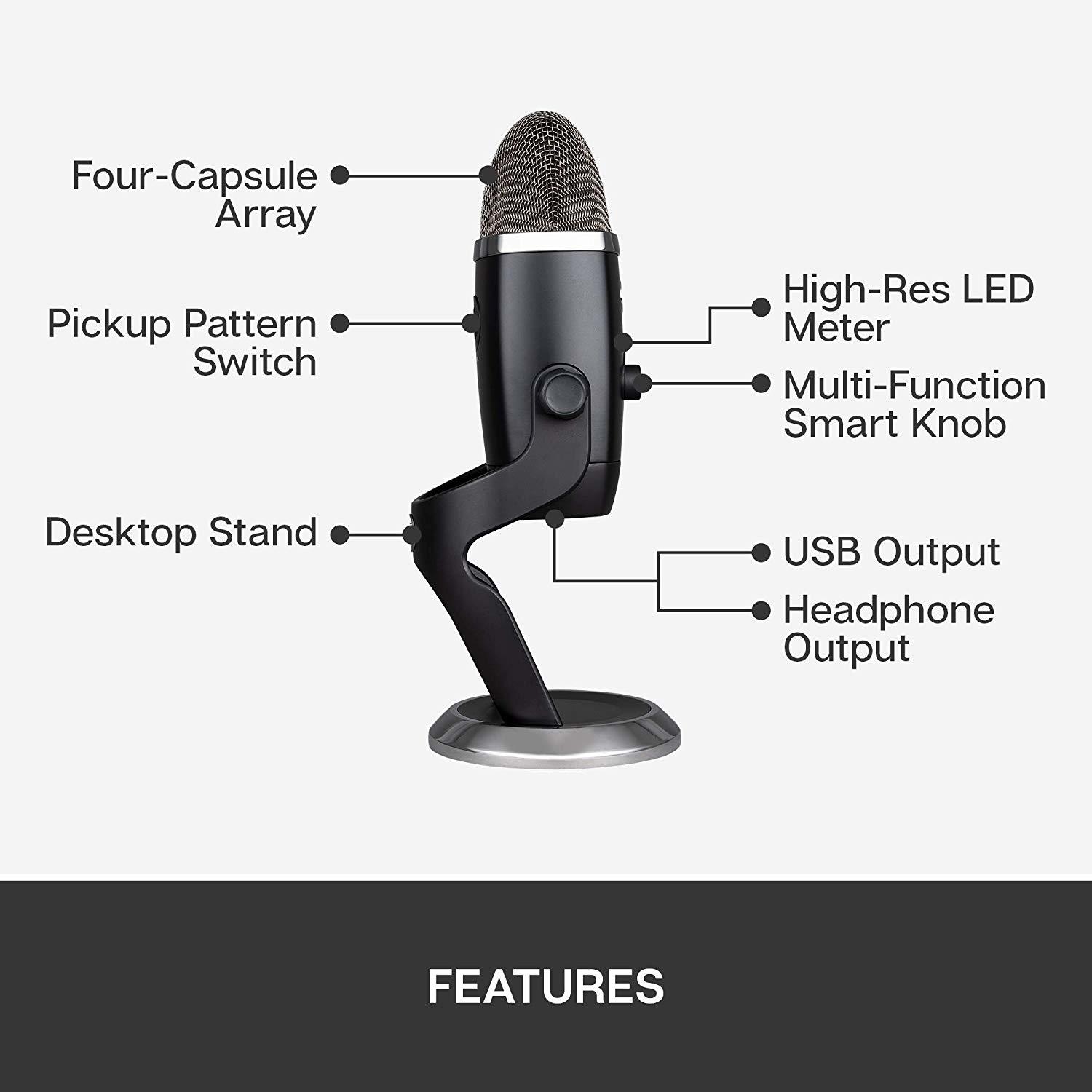 Blue Microphone Yeti X Professional USB Microphone - Black for PC image