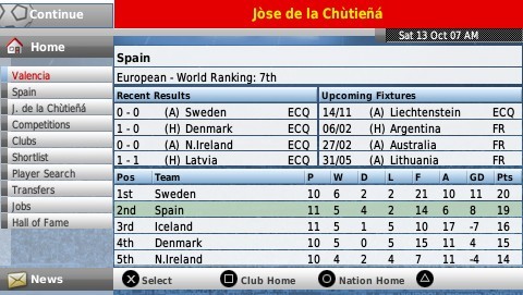 Football Manager Handheld 2008 for PSP image