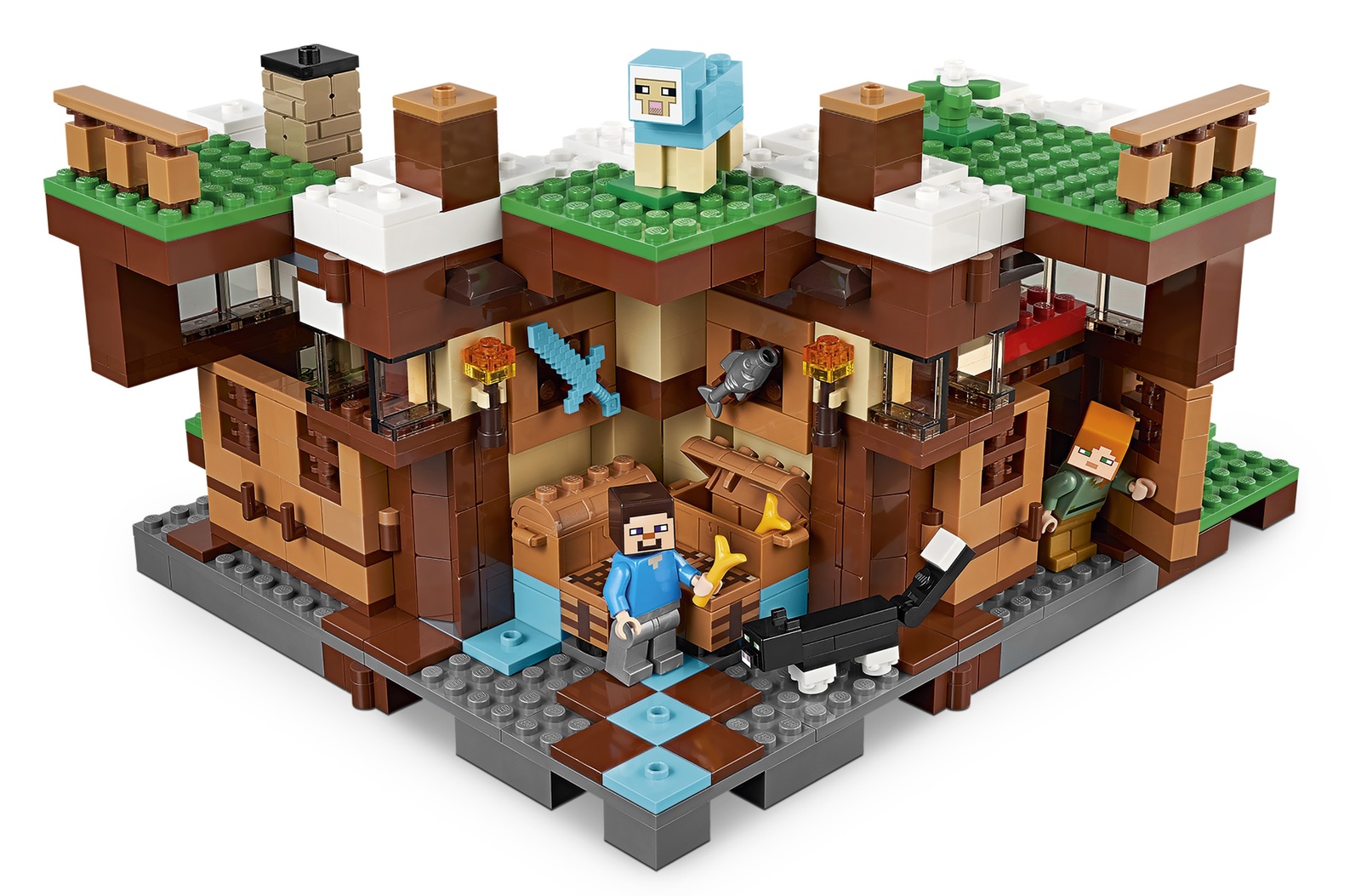LEGO Minecraft The Waterfall Base (21134) Toy at