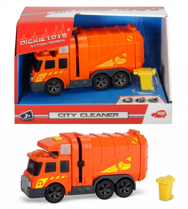 dickie garbage truck light and sound