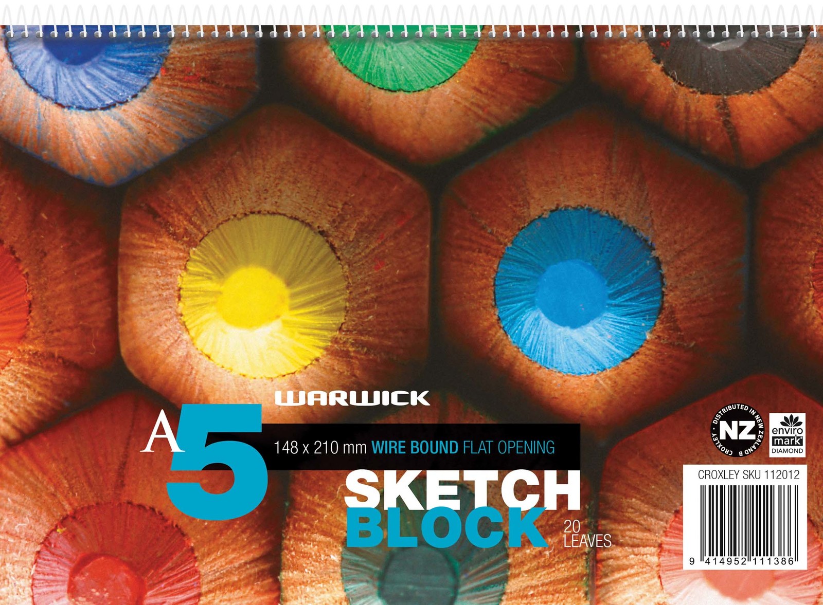 Warwick Pad A5 Spiral Sketch 20 Leaf 120GSM image