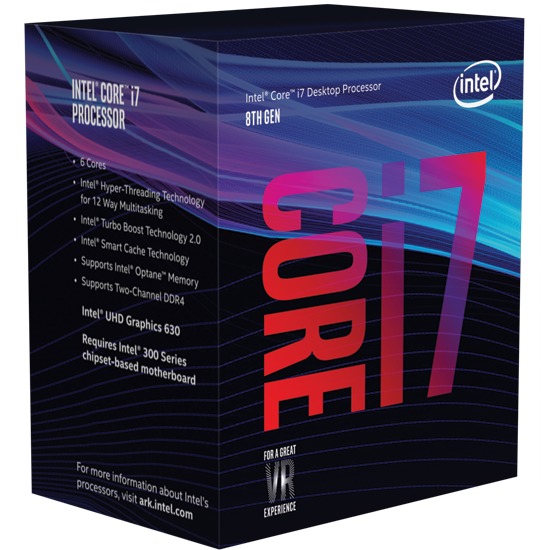 Intel Coffee Lake Core i7 8700K Unlocked 6-Core CPU