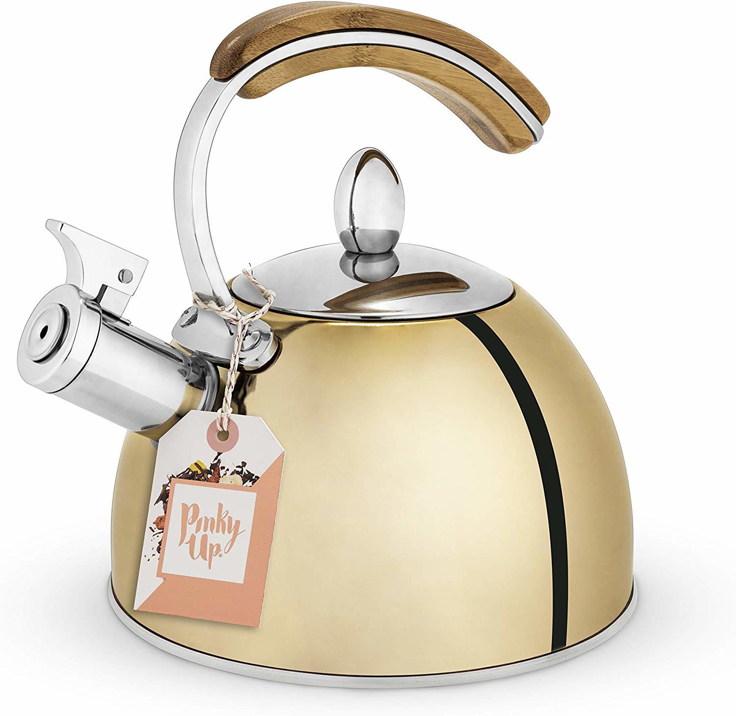 Pinky Up: Presley Tea Kettle - (Gold) image