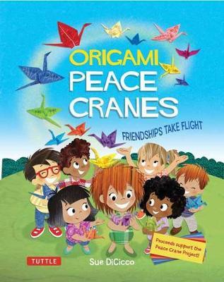 Origami Peace Cranes on Hardback by Sue DiCicco