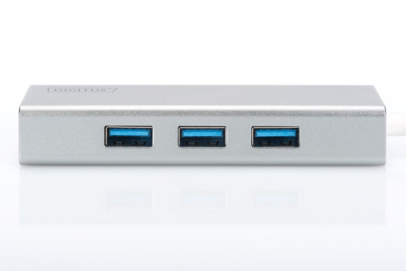 Digitus Type-C to USB3.0 3 Port Hub with Power Delivery (PD) image