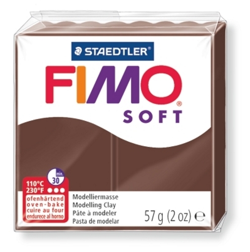 Staedtler Fimo Soft Modelling Clay Block - Chocolate (56g) image