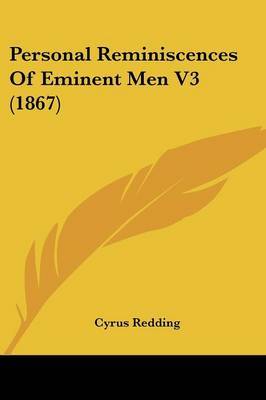 Personal Reminiscences Of Eminent Men V3 (1867) image