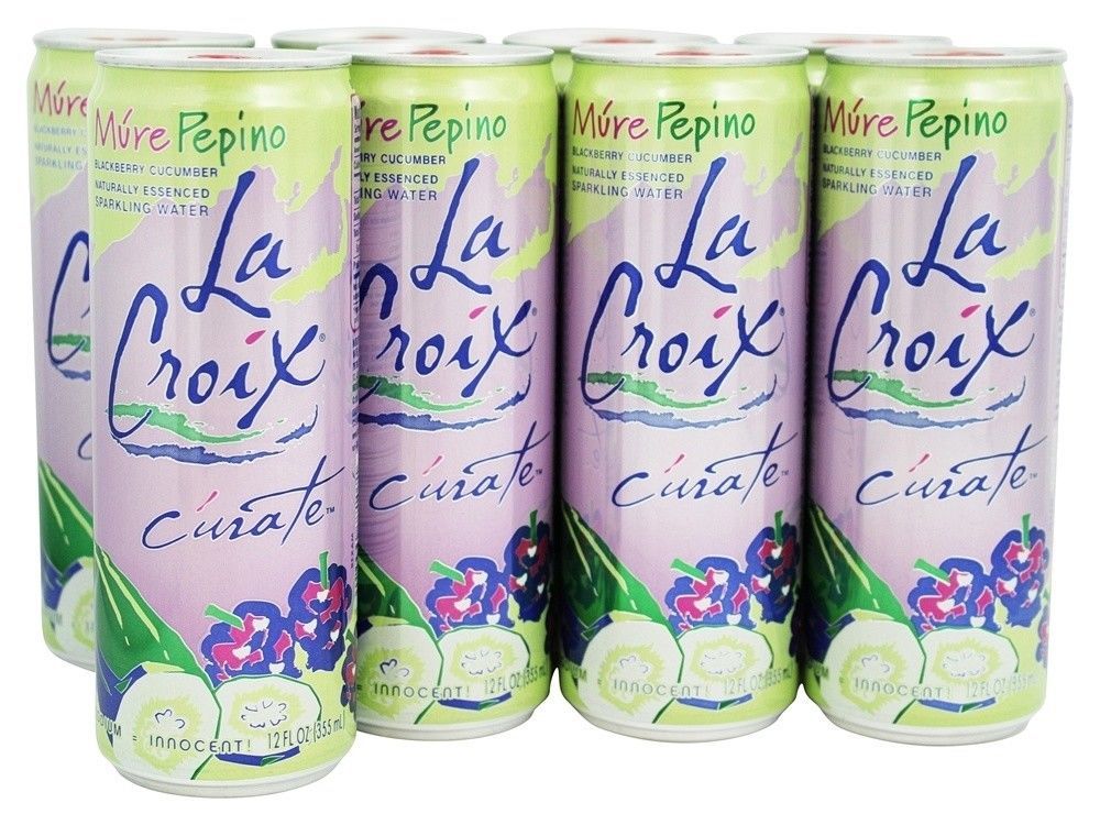 La Croix Curate Sparkling Water - Blackberry Cucumber 355ml Can (8 Pack)