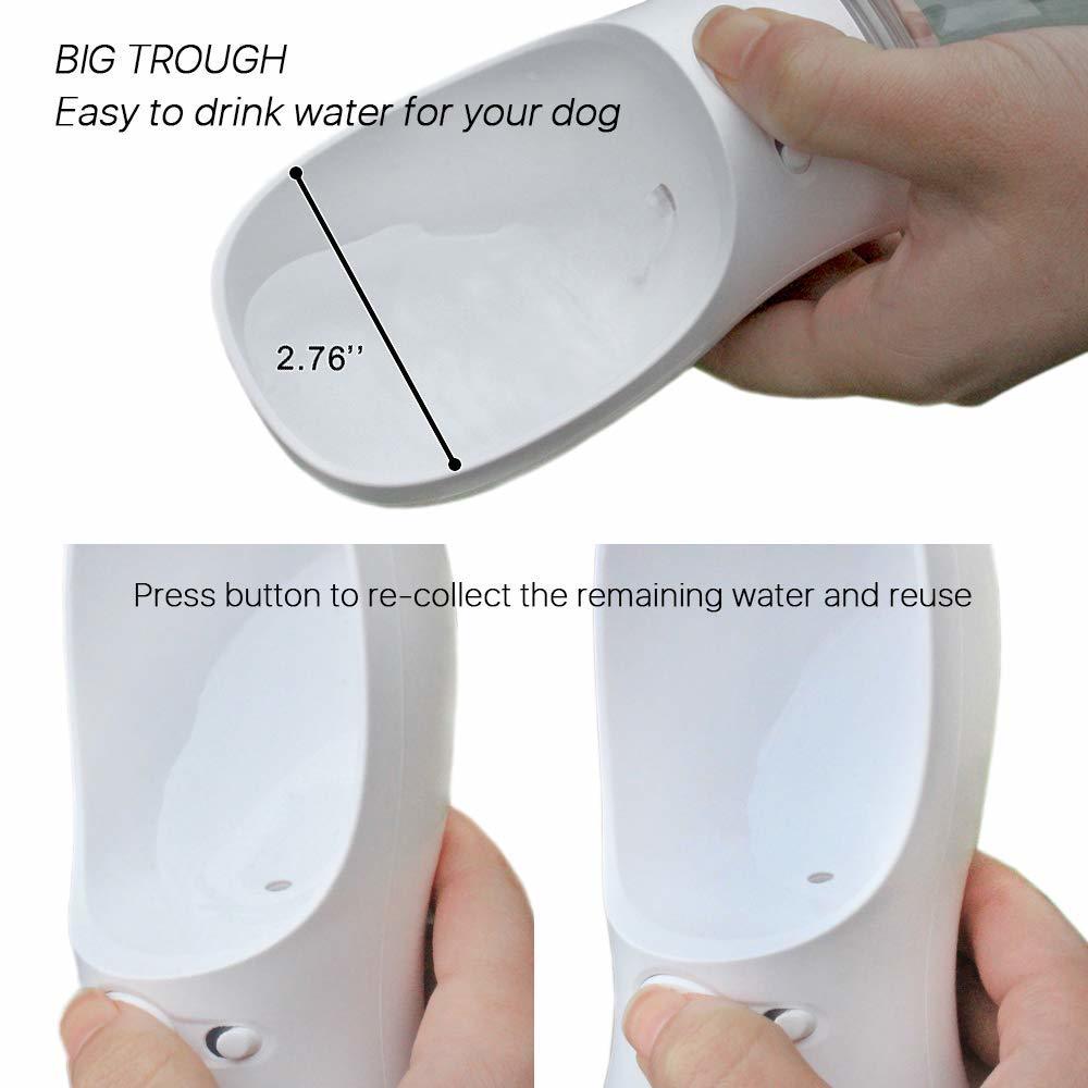 Portable Pets Drinking Water Bottle (White) image