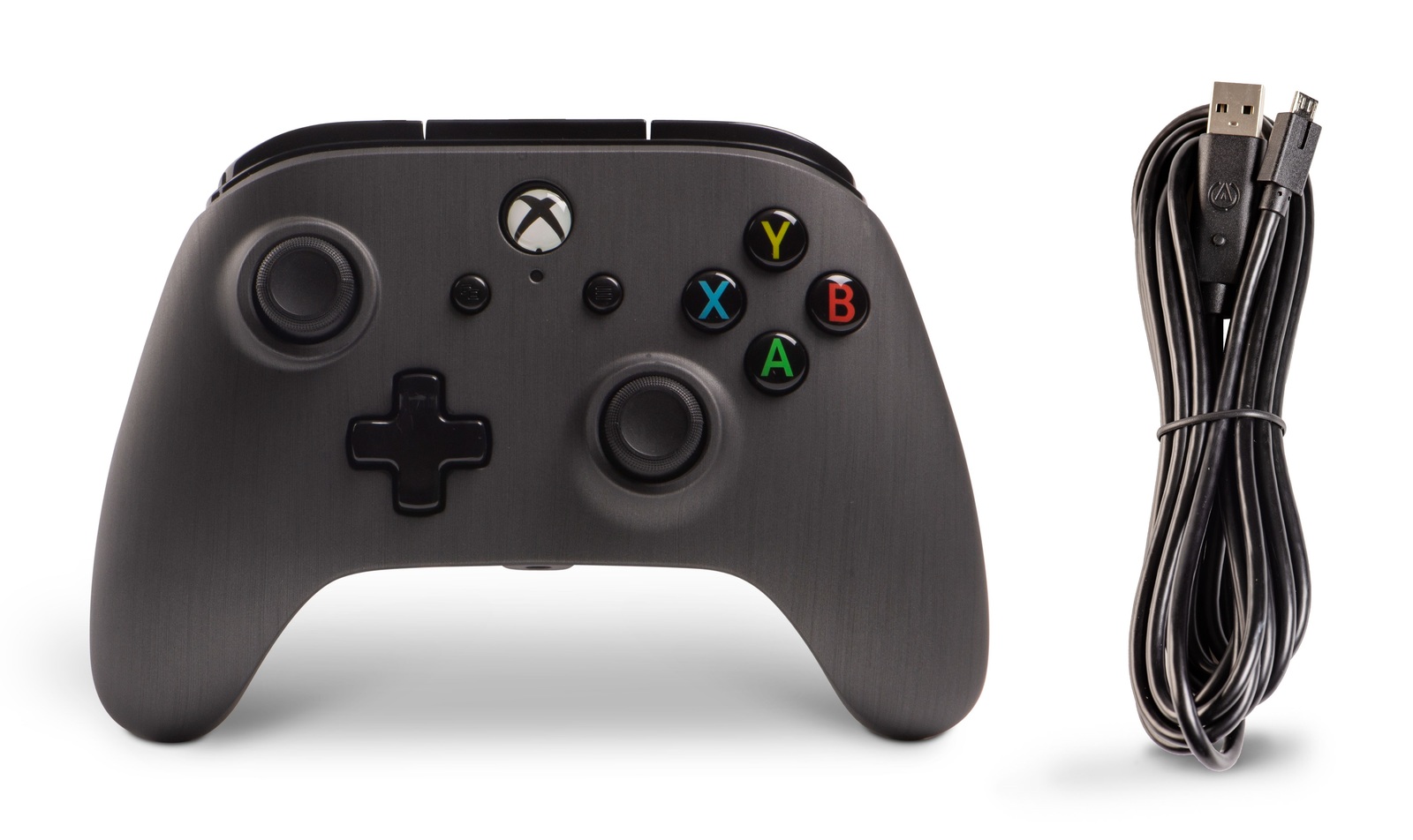 Xbox One Enhanced Wired Controller - Brushed Gunmetal for Xbox One image
