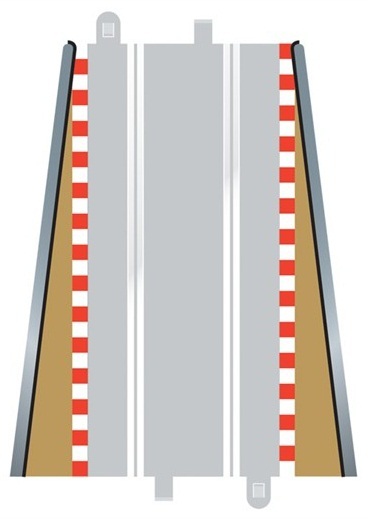 Scalextric Lead in & Lead Out Borders image