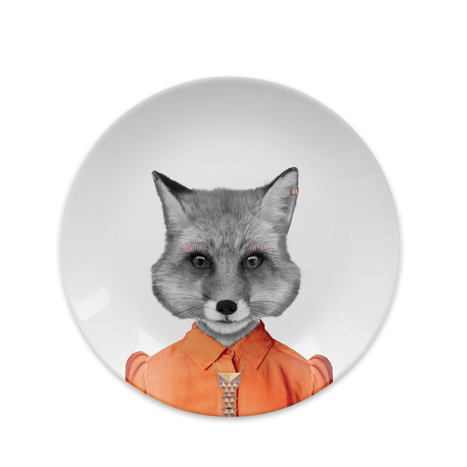 Wild Dining: Ceramic Dinner Plate - Baby Fox (18cm) image