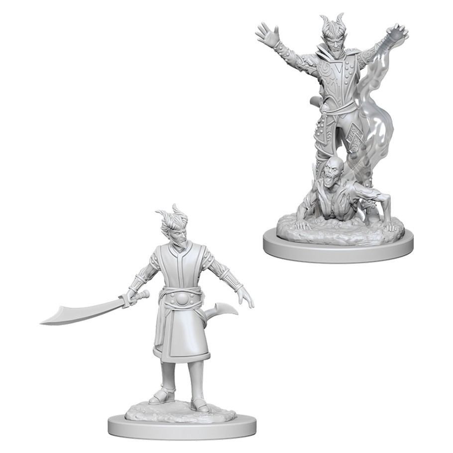D&D Nolzurs Marvelous: Unpainted Miniatures - Male Tiefling Warlock image
