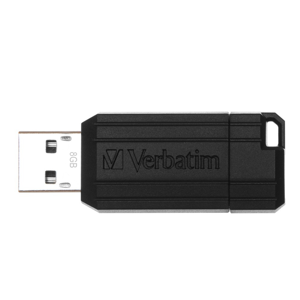 Verbatim Store'n'Go Pinstripe USB Drive - 8GB (Black) image